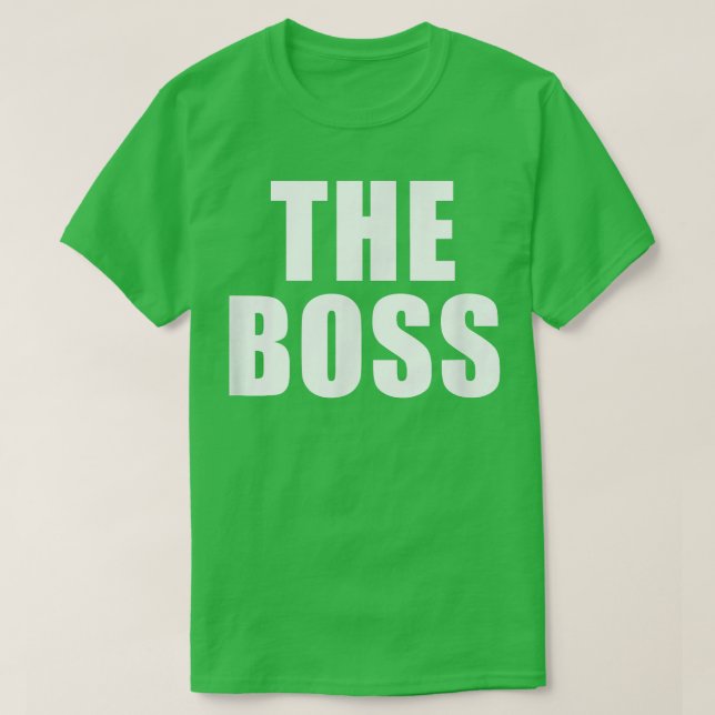 Camiseta El jefe que soy el jefe  (Diseño del anverso)