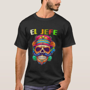 Camiseta El Jefe Sugar Skull Día de los Muertos
