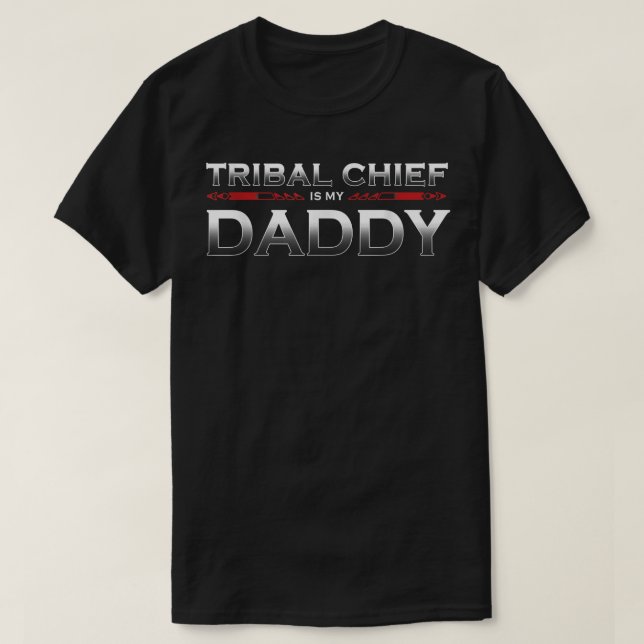 Camiseta El jefe tribal es mi papá (Diseño del anverso)
