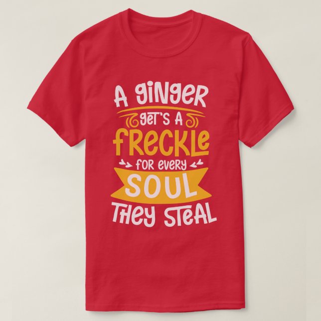 Camiseta El jengibre se pone temerario (Diseño del anverso)