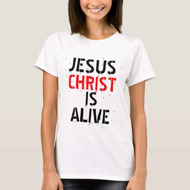 CAMISETA EL JESUCRISTO ESTÁ VIVO (Anverso)