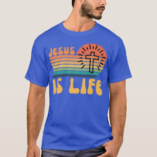Camiseta El Jesús Religioso Cristiano es la Vida Retro los 