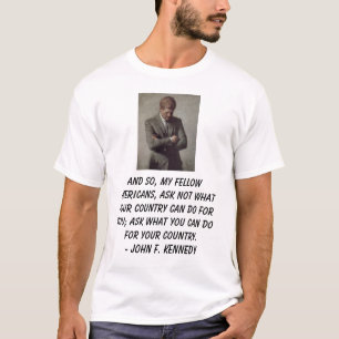 Camiseta el jfk, y por eso, compatriotas, pregunta no lo
