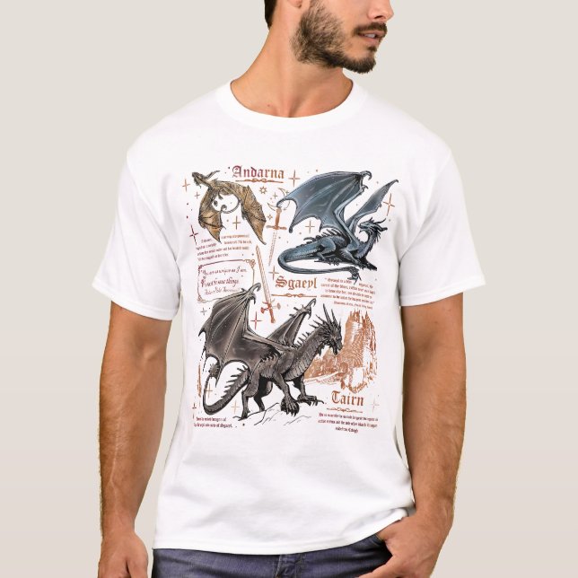 Camiseta El Jinete de Dragón del Cuarto Ala  (Anverso)