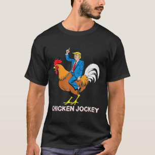 Camiseta El jockey sobre pollo Trump Meme divertido humor s