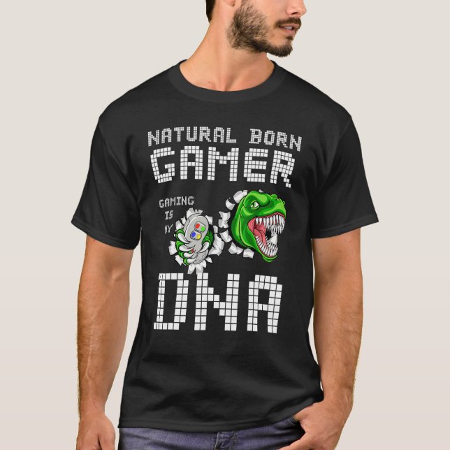 Camiseta El juego de azar natural es mi juego de dinosaurio (Anverso)