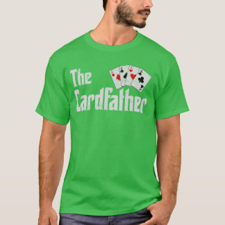 Camiseta El juego de cartas de póquer del padre de la tarje