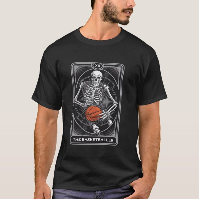 Camiseta El juego de cartas Tarot de Baloncesto de diseño p (Anverso)