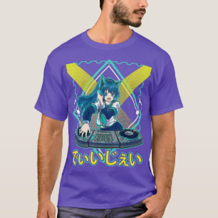 Camiseta El juego de discos Jockey japonés Anime DJ Music M