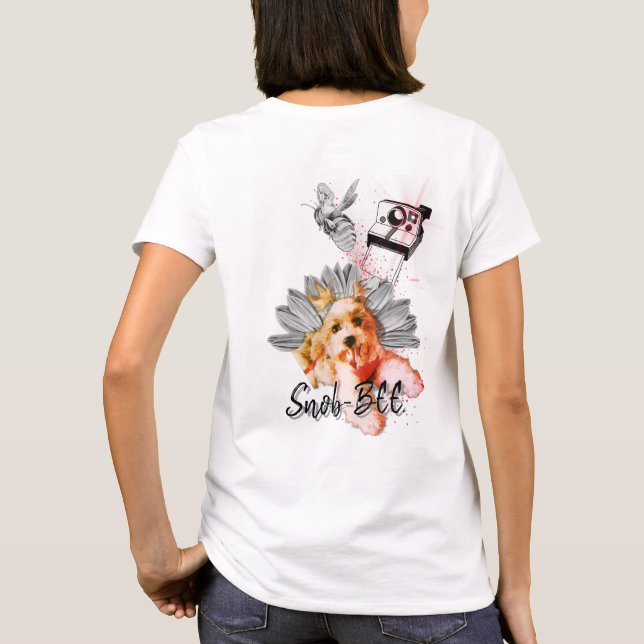 Camiseta El juego de palabras "Snob-BEE dog-turrr" Tee-Shir (Reverso)
