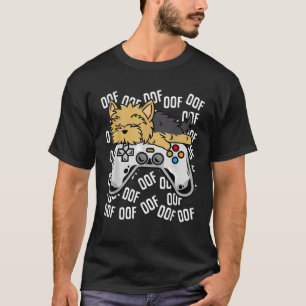 Camiseta El juego de video de Yorkie, regalo de Chicas de n