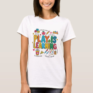 Camiseta El Juego Es Aprendizaje Era De Maestra Linda De Vu