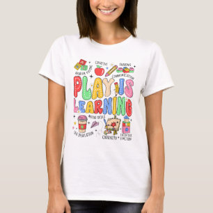 Camiseta El Juego Es Aprendizaje Profesor Niños Regreso A L
