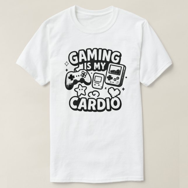 Camiseta El juego es mi cardio (Diseño del anverso)