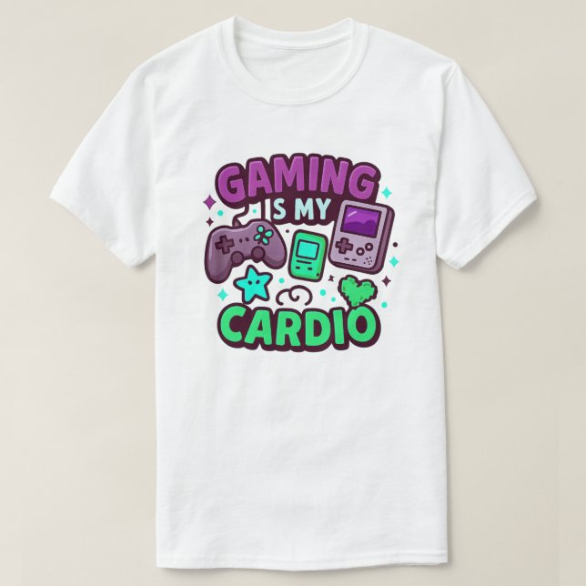 Camiseta El juego es mi cardio (Diseño del anverso)