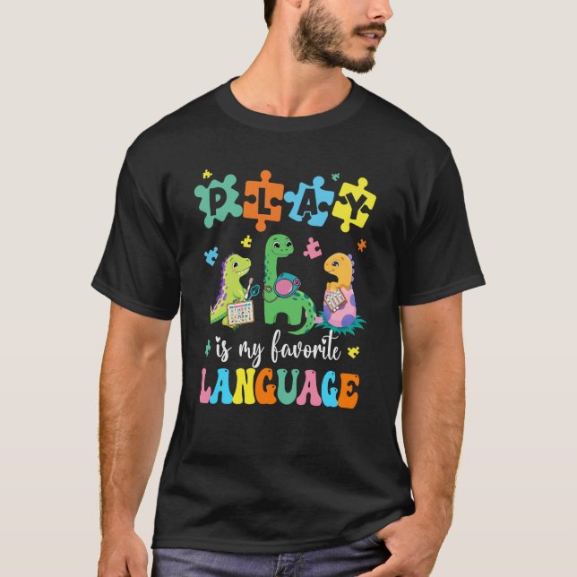 Camiseta El juego es mi discurso favorito de los dinosaurio (Anverso)