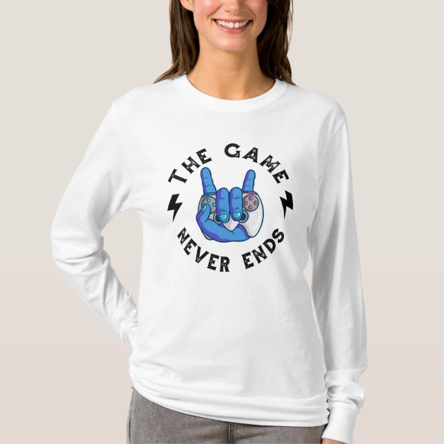 Camiseta El juego nunca termina (Anverso)