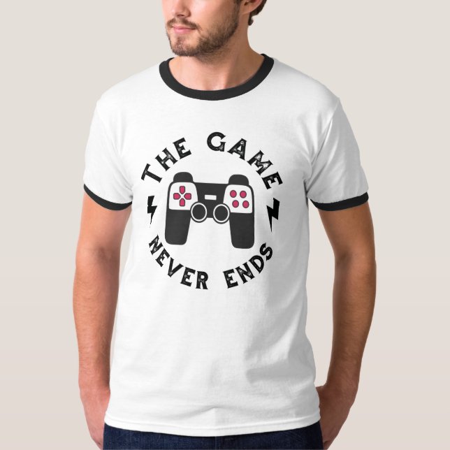 Camiseta El juego nunca termina (Anverso)