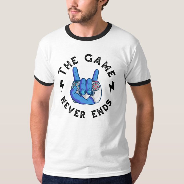 Camiseta El juego nunca termina (Anverso)
