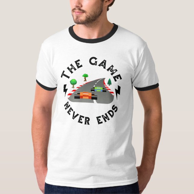Camiseta El juego nunca termina (Anverso)