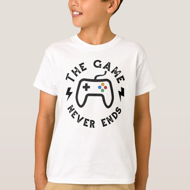 Camiseta El juego nunca termina (Anverso)