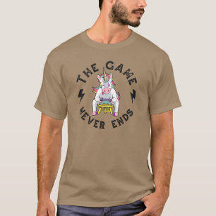 Camiseta El juego nunca termina para los Unicornios