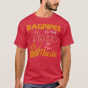 Camiseta El jugador de Bagpipes Tee Bagpipes es el blanco d