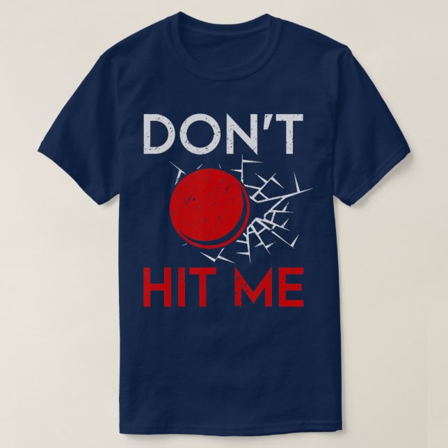 Camiseta El jugador de béisbol gracioso no me golpeó TShirt (Diseño del anverso)