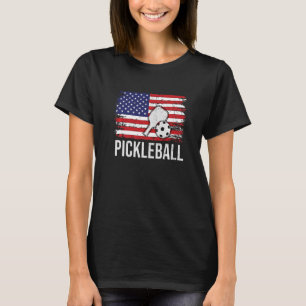Camiseta El jugador de bolas de paddleball de bandera estad