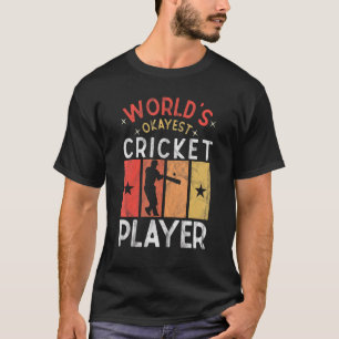 Camiseta El jugador de cricket más okey del mundo diciendo