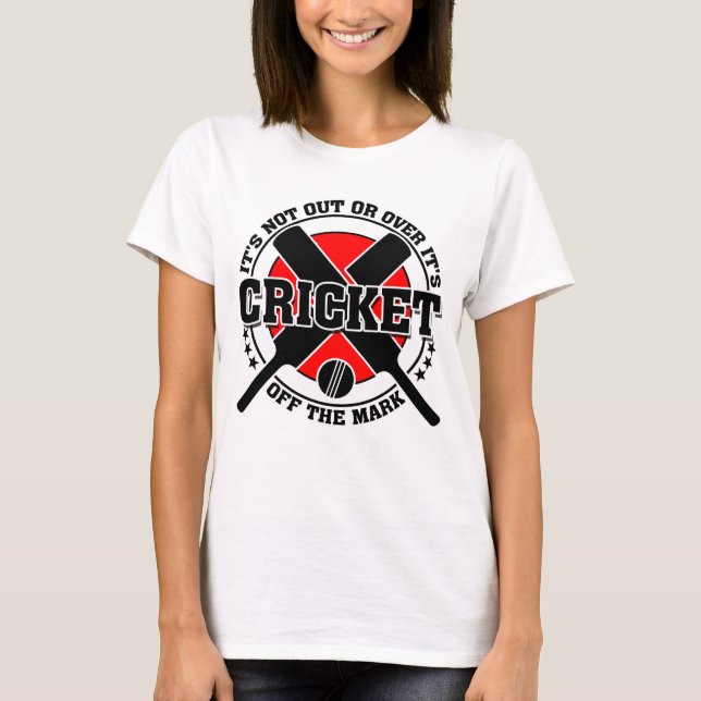 Camiseta El jugador de cricket no está en el cricket (Anverso)