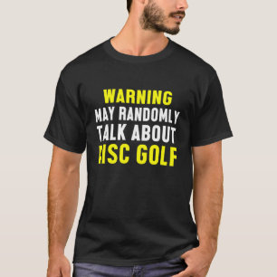 Camiseta El jugador de golf de disco determinó el golf