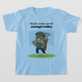 Camiseta El Jugador De Golf Hizo Que Algunos Grandes Swings