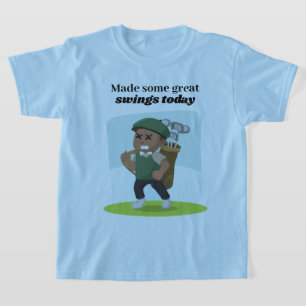 Camiseta El Jugador De Golf Hizo Que Algunos Grandes Swings