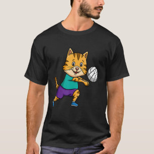 Camiseta El jugador de voleibol Spike Net Cat Whisperer