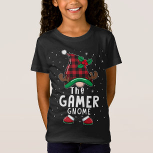 Camiseta El jugador Gnome Navidades familiares coincidentes