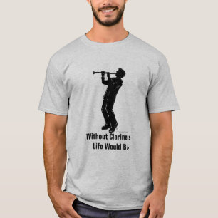 Camiseta El jugador Silhoutte, vida del Clarinet bflat