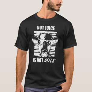 Camiseta El Jugo De Nuez De Vaca No Se Basa En La Leche Vs