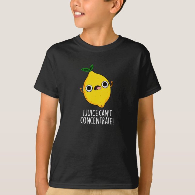 Camiseta El jugo no puede concentrarse en el divertido Lemo (Anverso)