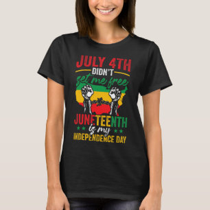 Camiseta El Juneteenth Americano Es Mi Día De La Independen