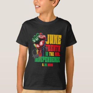 Camiseta El Juneteenth Es El Verdadero Día De La Independen