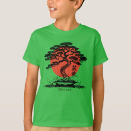 Camiseta El kanji japonés Bonsai personalizado