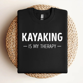 Camiseta El Kayak Es Mi Divertido Amante De La Terapia Del