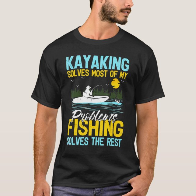 Camiseta El Kayak Resuelve La Mayoría De Mis Problemas Con  (Anverso)