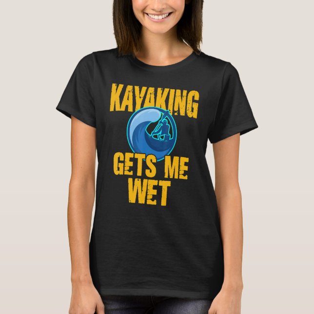 Camiseta El Kayak Retro Me Consigue Kayak Wet Retro (Anverso)
