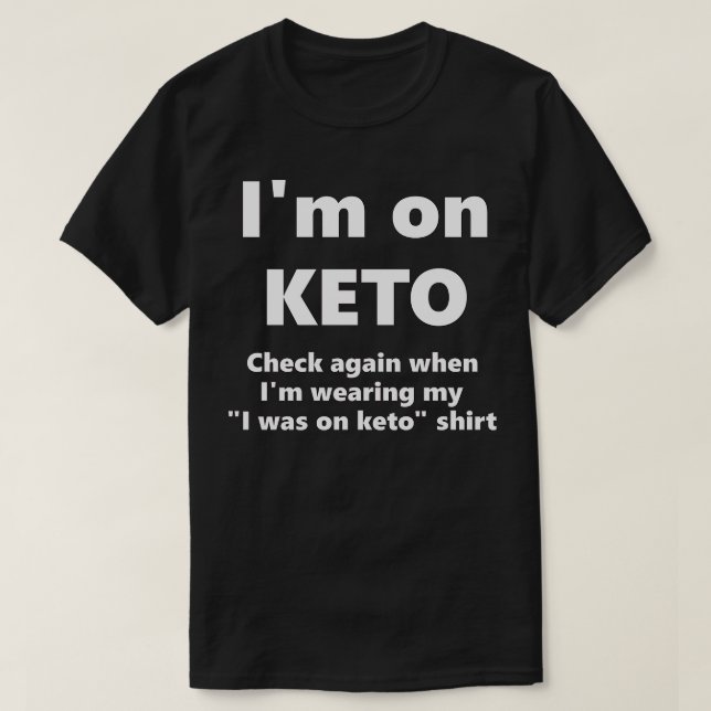 Camiseta El keto motivacional muere (Diseño del anverso)