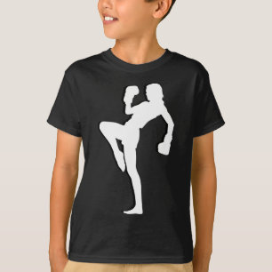 Camiseta El kickboxing para mujeres es un diseño de silueta