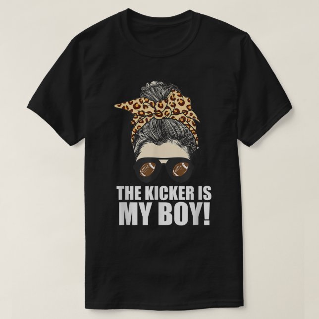 Camiseta El Kicker es mi hijo, orgulloso jugador de fútbol  (Diseño del anverso)