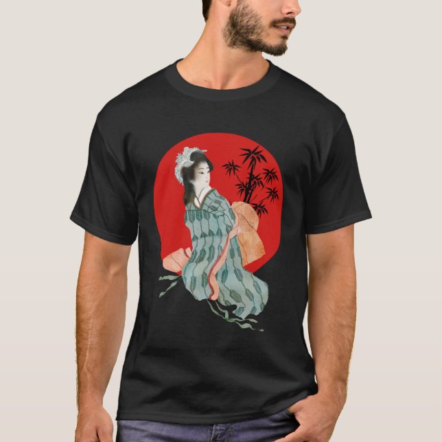 Camiseta El kimono japonés tradicional roza el sistema cult (Anverso)