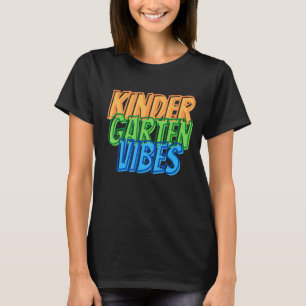 Camiseta El Kindergarten Vibes De Vuelta A La Escuela Retro